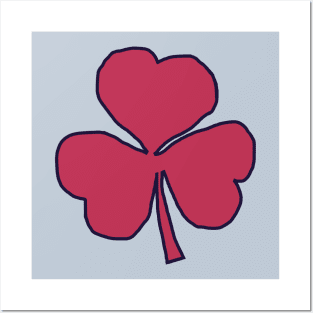 Viva Magenta Shamrock St Patricks Day Posters and Art